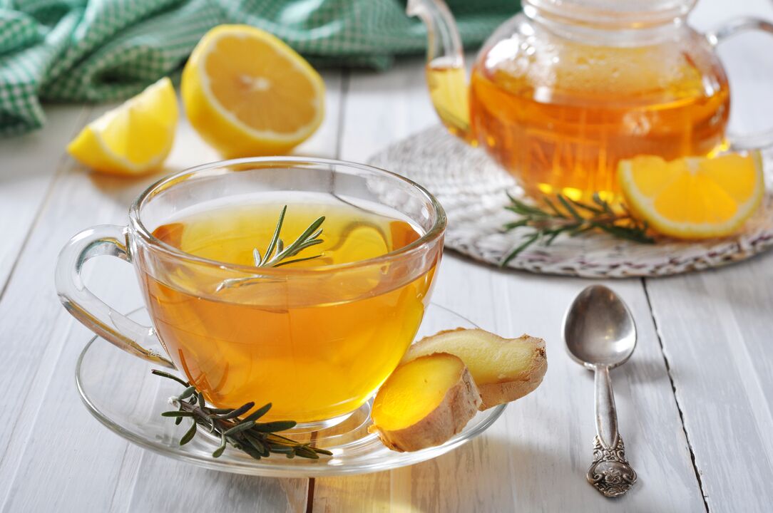 tea jengibrearekin eta limoiarekin potentzia suspertzeko